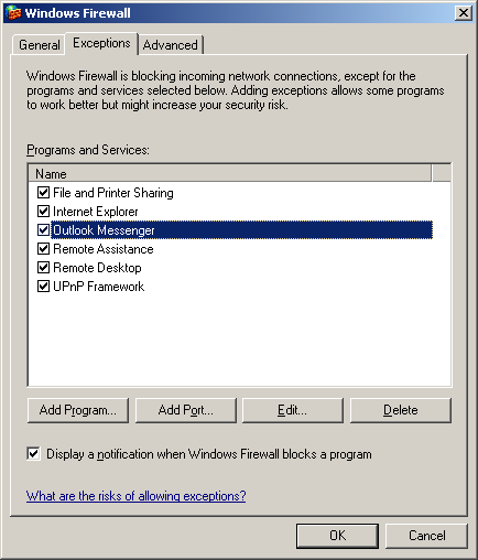 Wndows Firewall