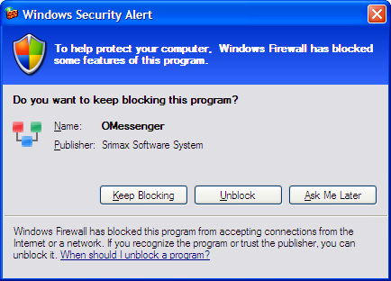 Windows Security Alert